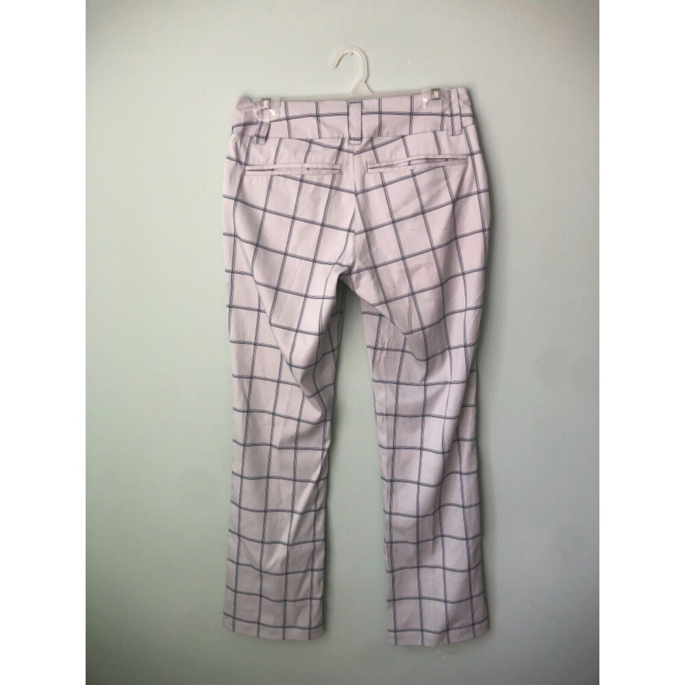 NWT ANTIGUA Desert Dry Womens plaid golf trousers gray - Picture 2 of 5